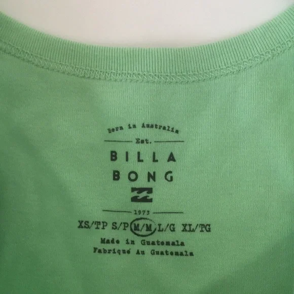 Billabong Crop Tank Top Scoop Neck Raw Hem Tee - Picture 13 of 16